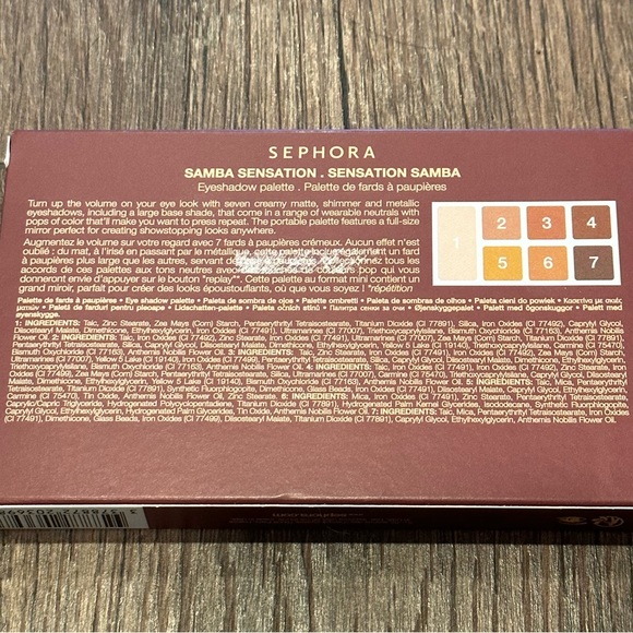 SEPHORA PLAYLIST: SAMBA SENSATION EYESHADOW PALLET - Picture 4 of 4
